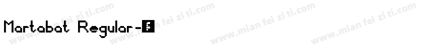 Martabat Regular字体转换